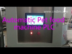 पीएलसी नियंत्रण के साथ पूरी तरह से स्वचालित पालतू कुत्ता बिल्ली एसएलजी 70 ट्विन स्क्रू एक्सट्रूडर उत्पादन लाइन