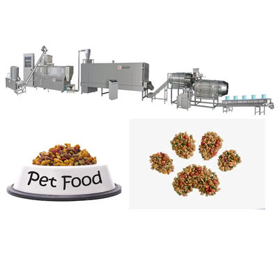 पूर्ण स्वचालित खाद्य ग्रेड पालतू भोजन प्रसंस्करण उपकरण उचित डिजाइन