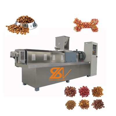 स्वचालित पेशेवर कुत्ते के भोजन extruder 3-5 कार्यकर्ता संचालन