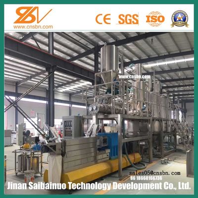 डबल स्क्रू ड्राई पेट डॉग फूड एक्सट्रूडर / एनिमल फूड पैलेट मशीन