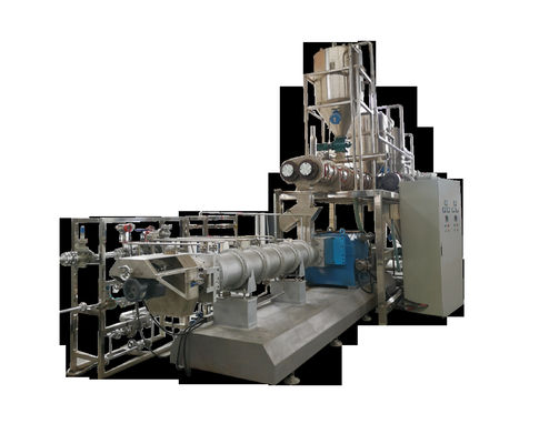 स्वचालित सूखी पालतू भोजन मशीन कुत्ते बिल्ली मछली फ़ीड गोली स्नैक खाद्य extruder